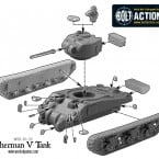 British Sherman V tank – Construction Diagram