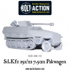 New: Bolt Action Sd.Kfz 251/22 ausf D 7.5cm Pakwagen!
