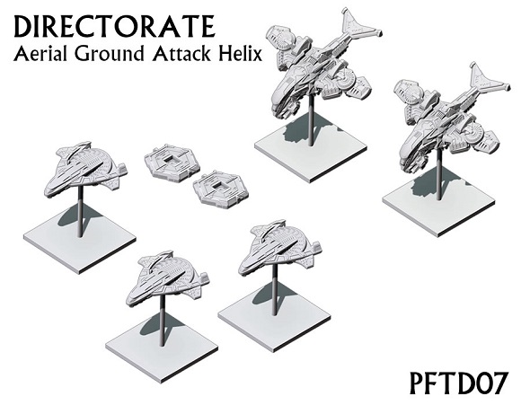 This Helix includes 2 Shade Ground Attack Heavy Gunships, 3 Phantom Ground Attack Gunships and 2 Sky Drop Markers & Micro Dice