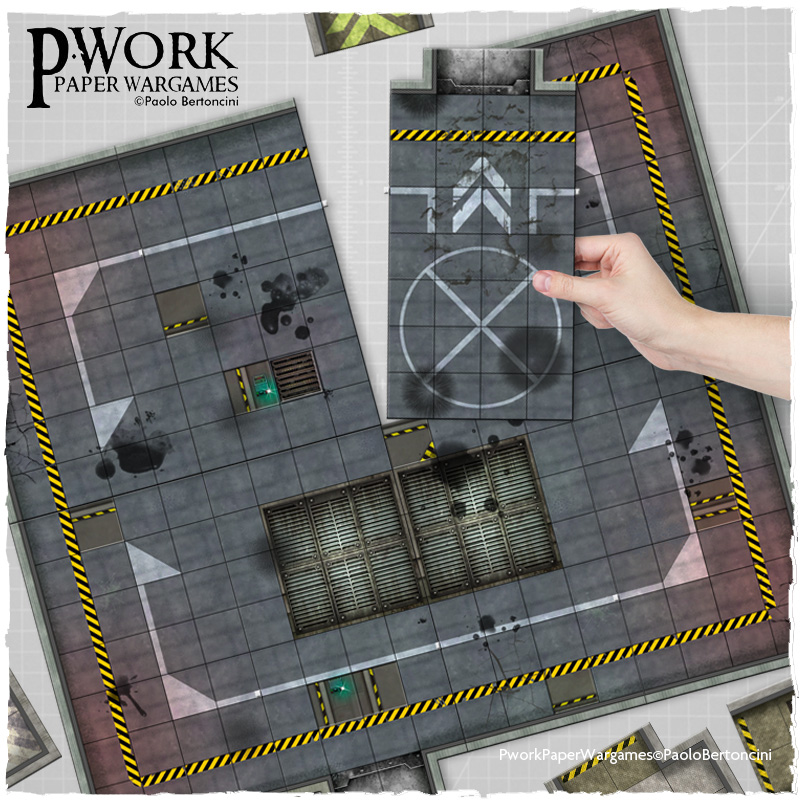 Pwork Space Tiles Set: Engine Dock and Hangar