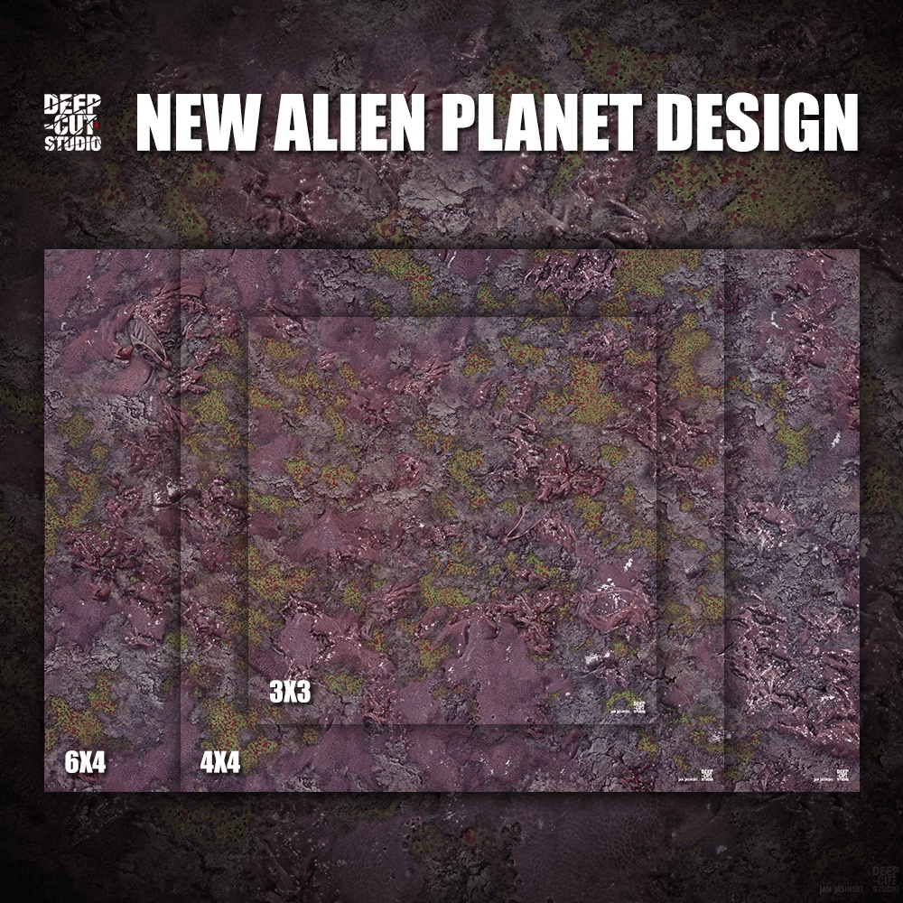 alien planet play mat for miniature wargames fb