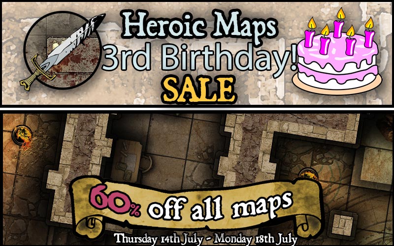 3rd Birthday Sale & Free Map!