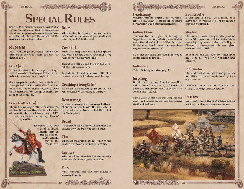 Kings of War historical special rules