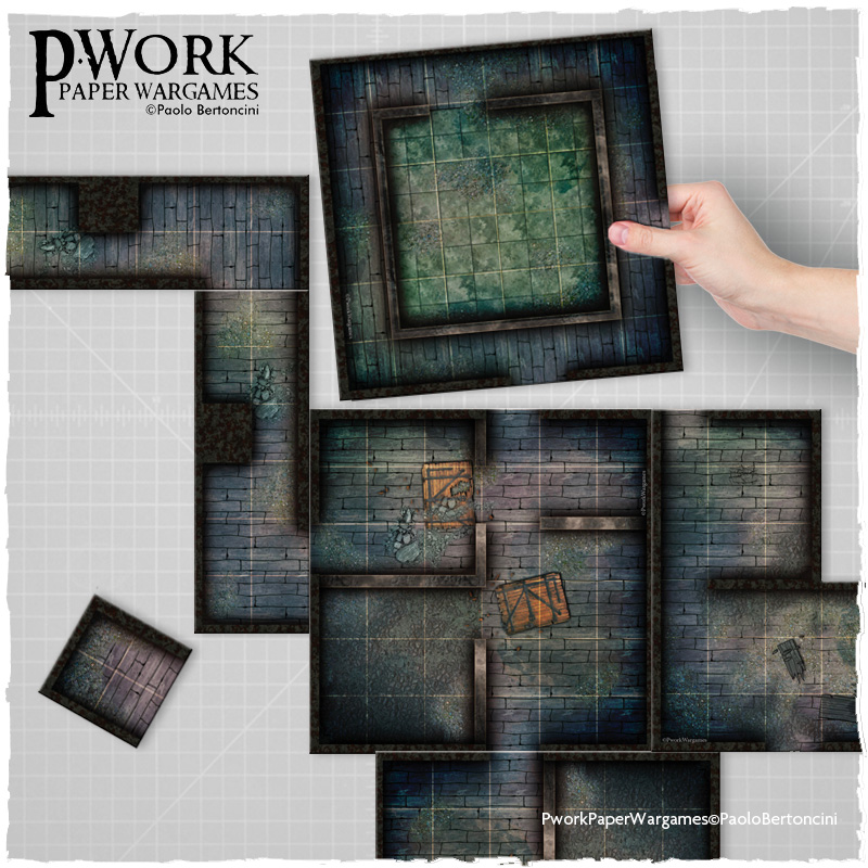 The Woodhouse and Abandoned House: Pwork Fantasy Tiles Set