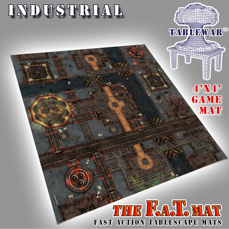Industrial F.A.T. Mat gaming mat by TABLEWAR
