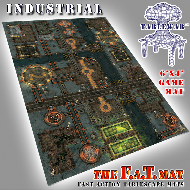 6x4 Industrial F.A.T. Mat gaming mat by TABLEWAR