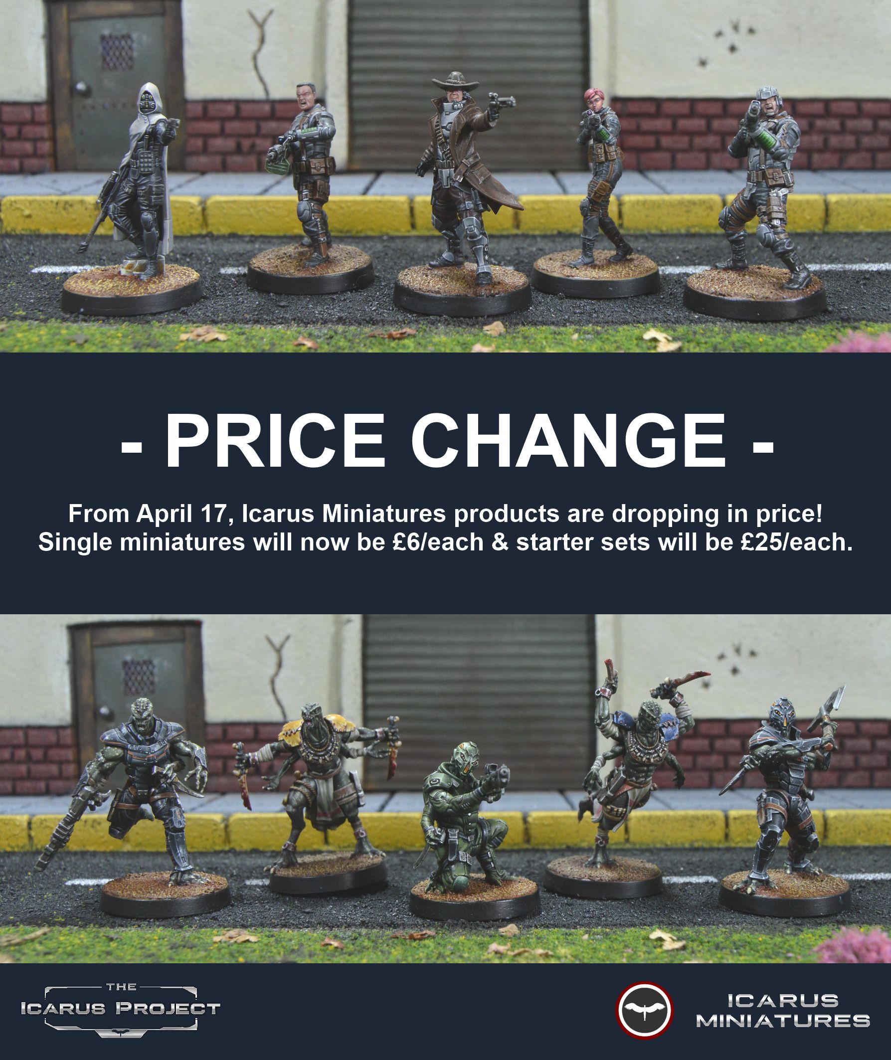 Icarus Miniatures Price Change