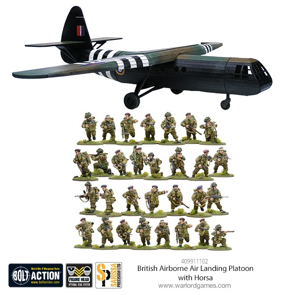 409911102 British Airborne Landing Platoon with Horsa Glider