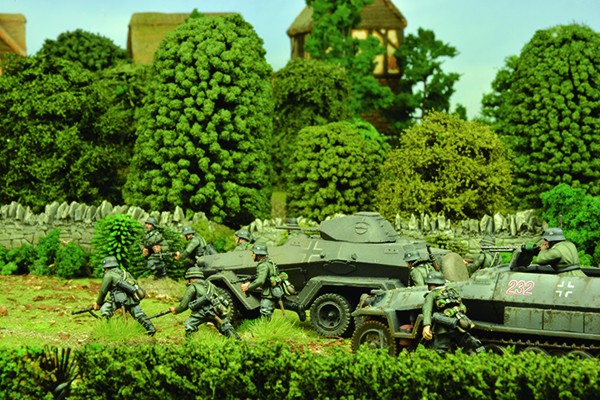 German forces push through the Home Counties countryside
