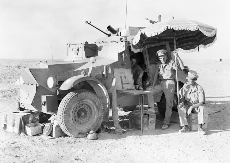 A Morris CS-9 of the 11th Hussars, somewhere in the Western Desert. 